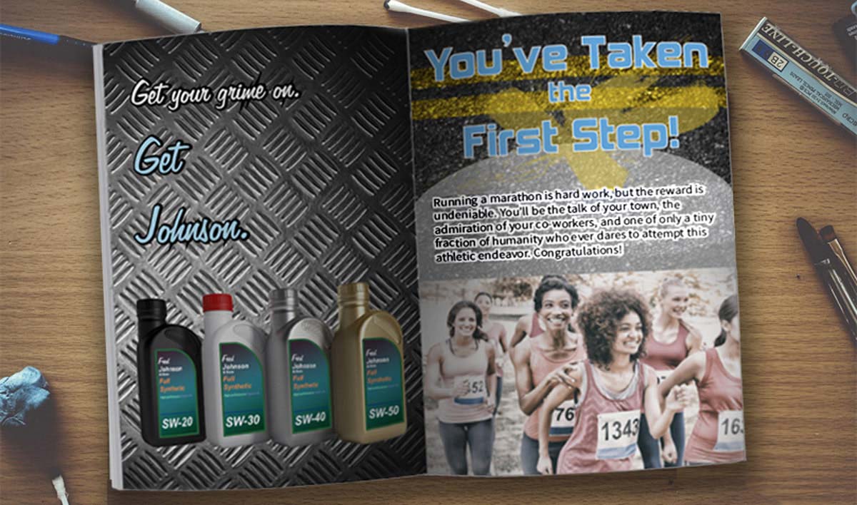 Print magazine layout and design