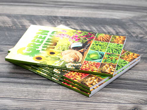 printed gardening book